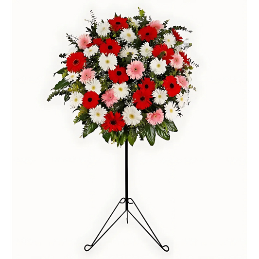 Renkli Gerberalardan Hazırlanmış Ferforje Aranjmanı - Rosentra | Premium Flowers