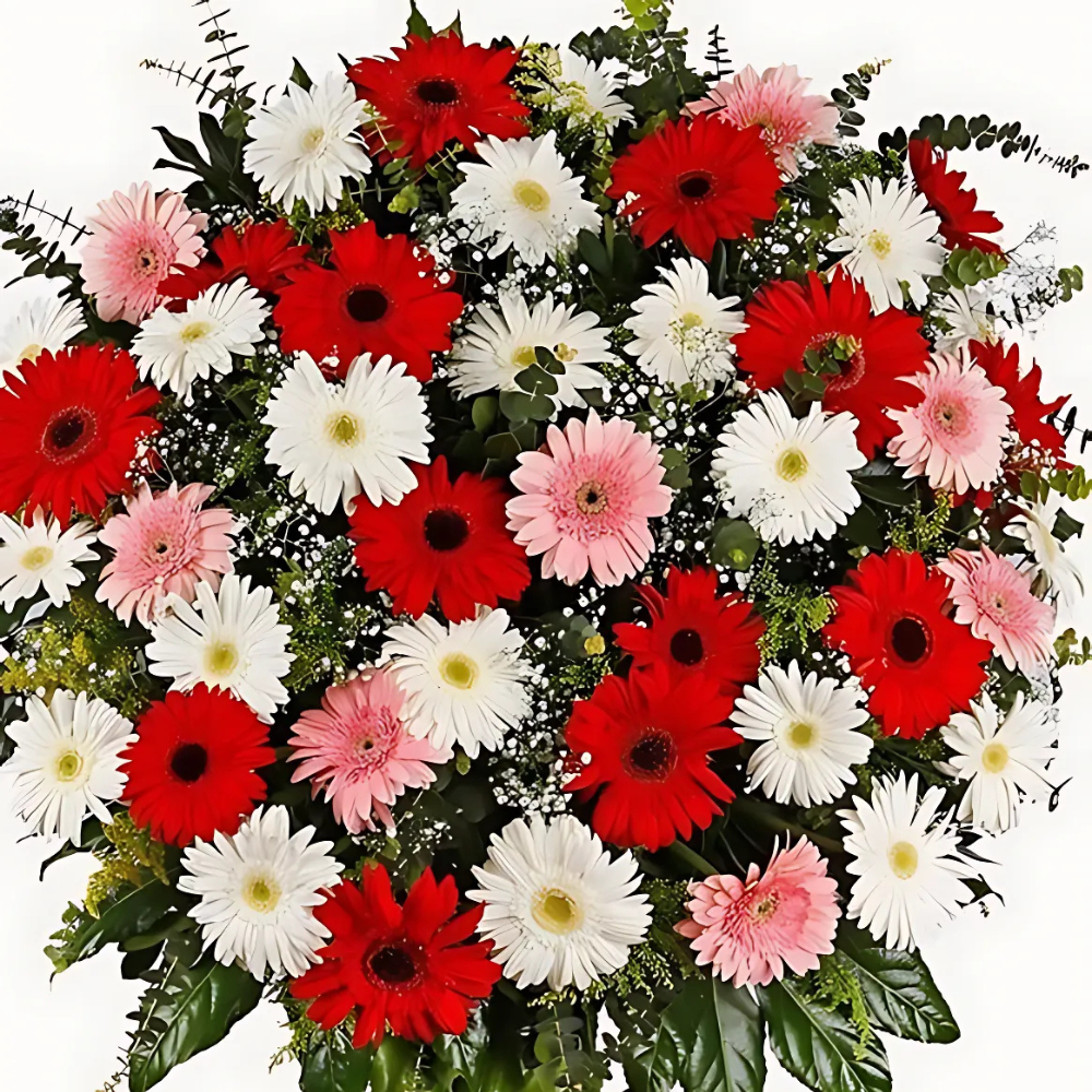 Renkli Gerberalardan Hazırlanmış Ferforje Aranjmanı - Rosentra | Premium Flowers