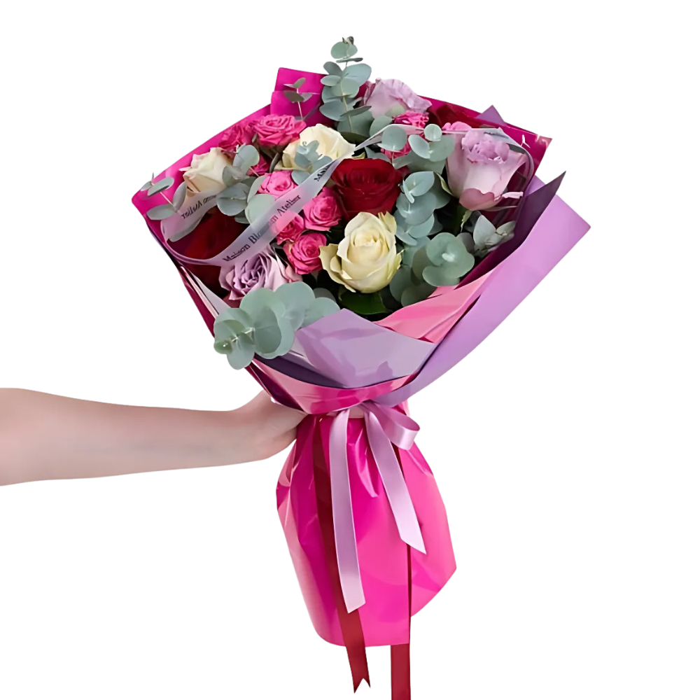 Karışık Premium Gül Buketi - Rosentra | Premium Flowers