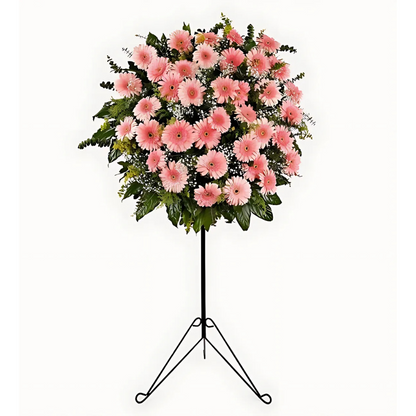 Pembe Gerberalardan Hazırlanmış Ferforje Aranjmanı - Rosentra | Premium Flowers