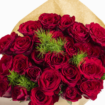 Red Passion – Kraft Bukette 25 Kırmızı Gül