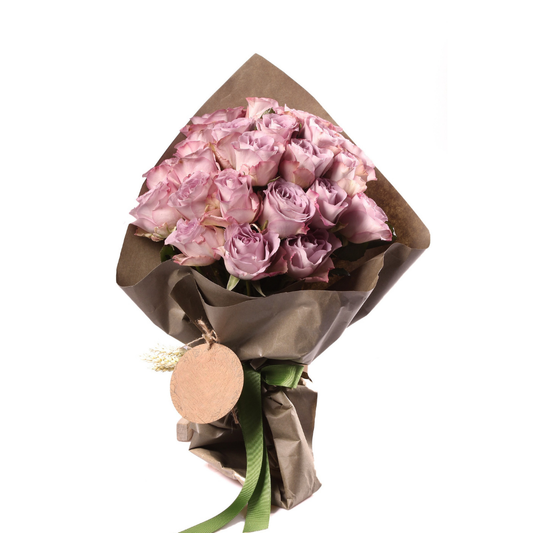 Premium 21 Lila Gül Buketi - Rosentra | Premium Flowers