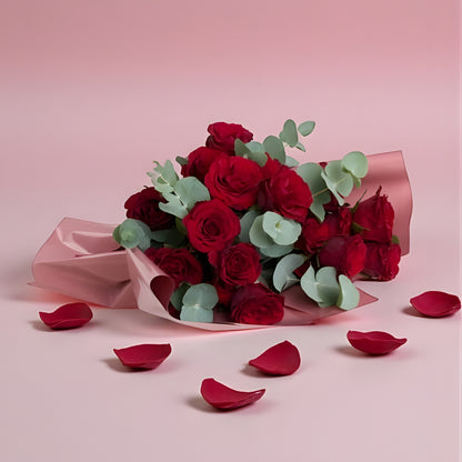 Red Embrace – Somon Bukette 20 Kırmızı Gül