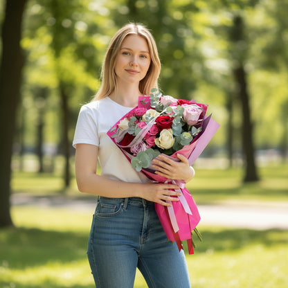 Karışık Premium Gül Buketi